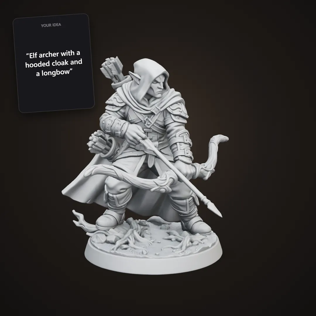 Elf archer miniature