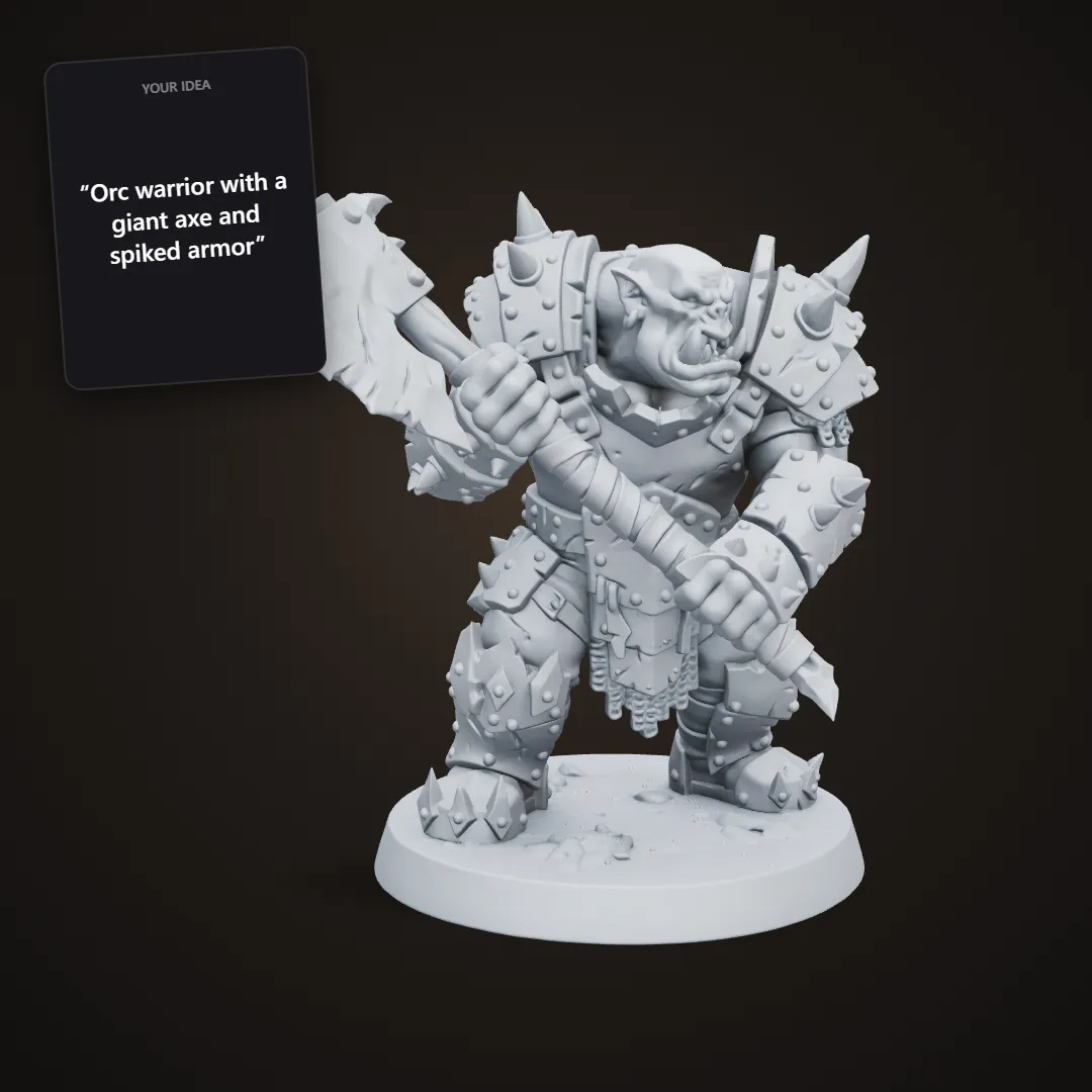 Orc warrior miniature