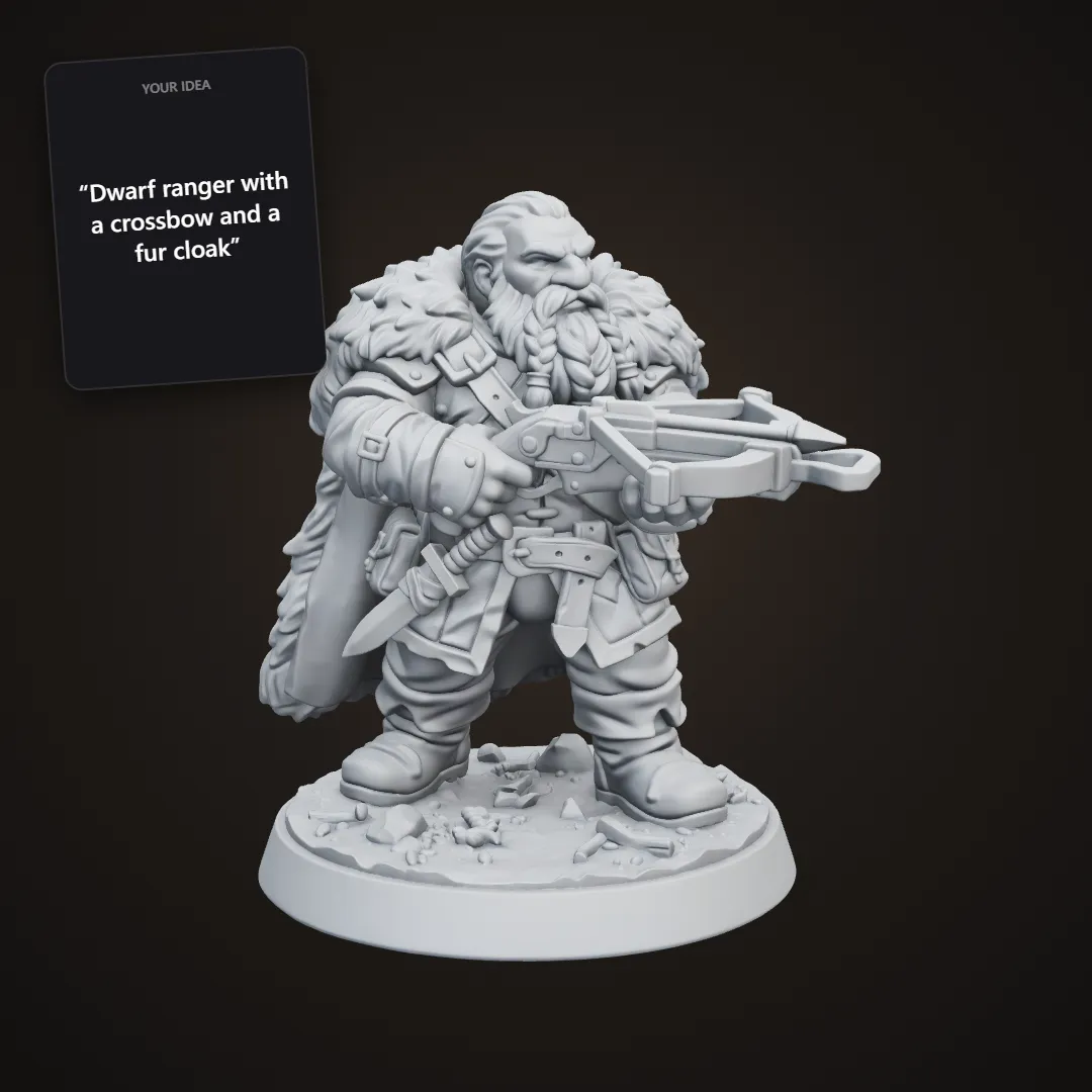 Tabletop Miniature: example result