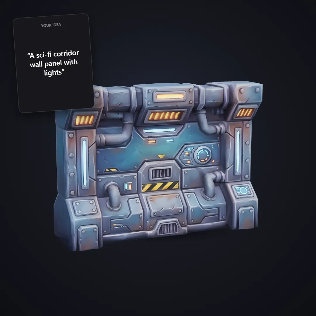 Modular sci-fi wall panel
