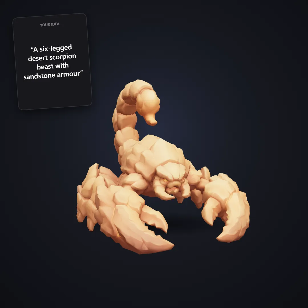 Desert scorpion beast