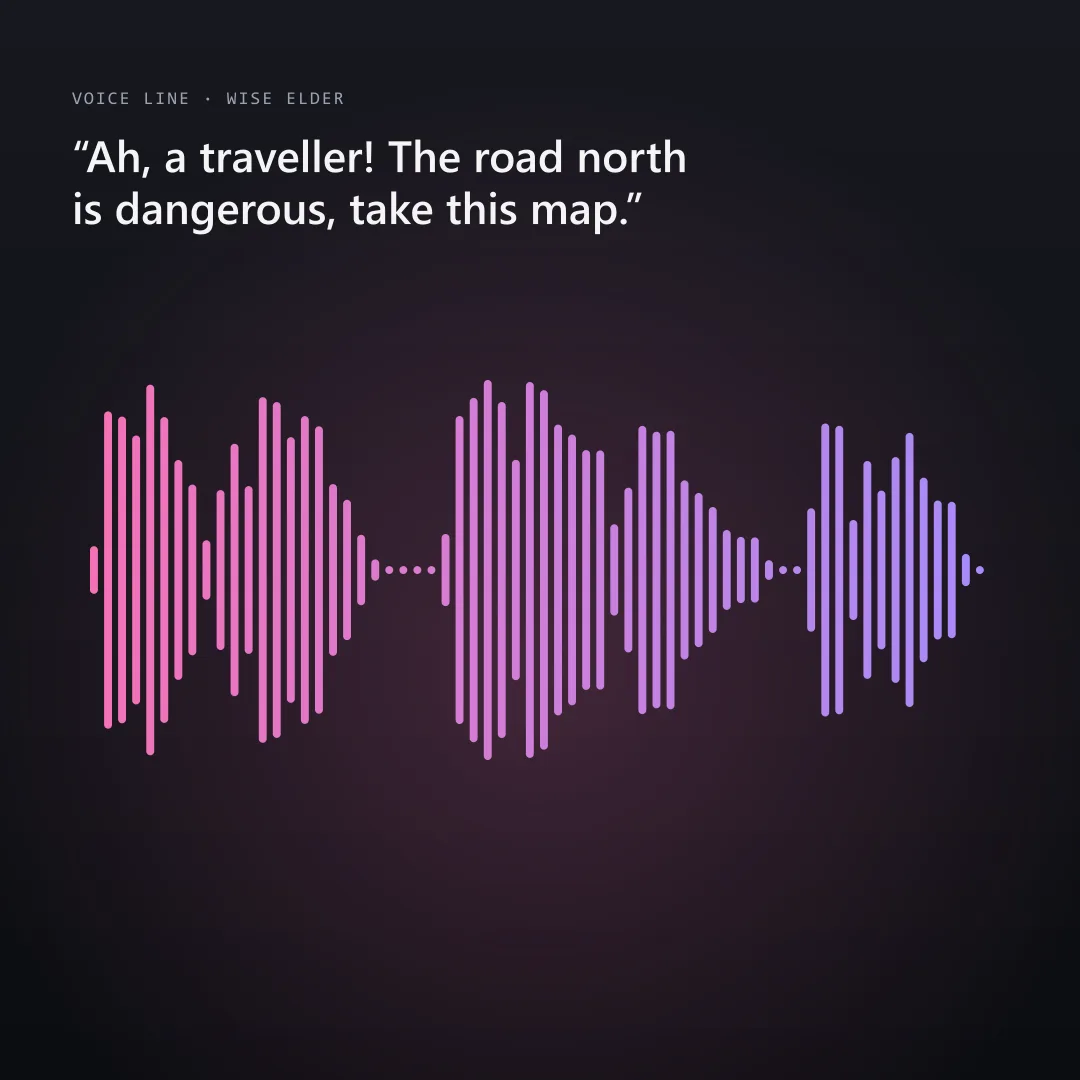 NPC Voice Lines: example result
