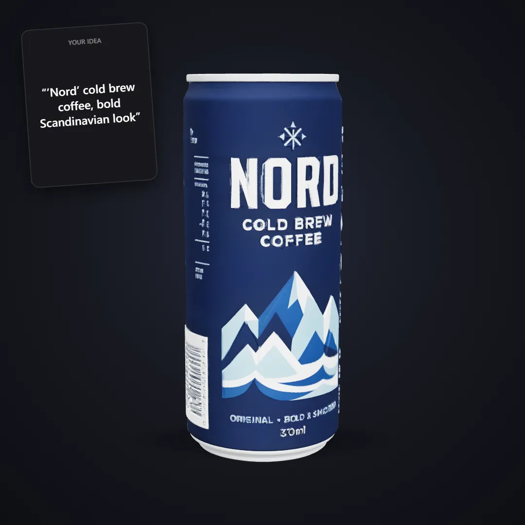 Cold brew can mockup