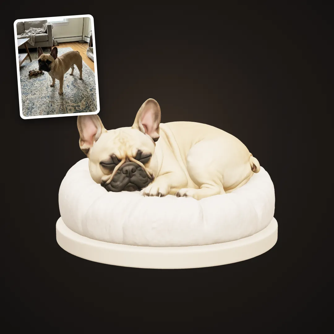 Sleeping French bulldog