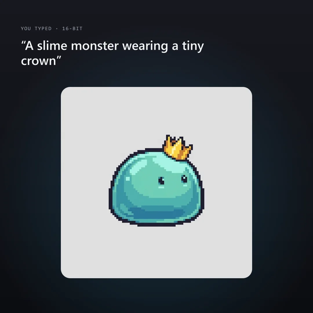16-bit slime king sprite