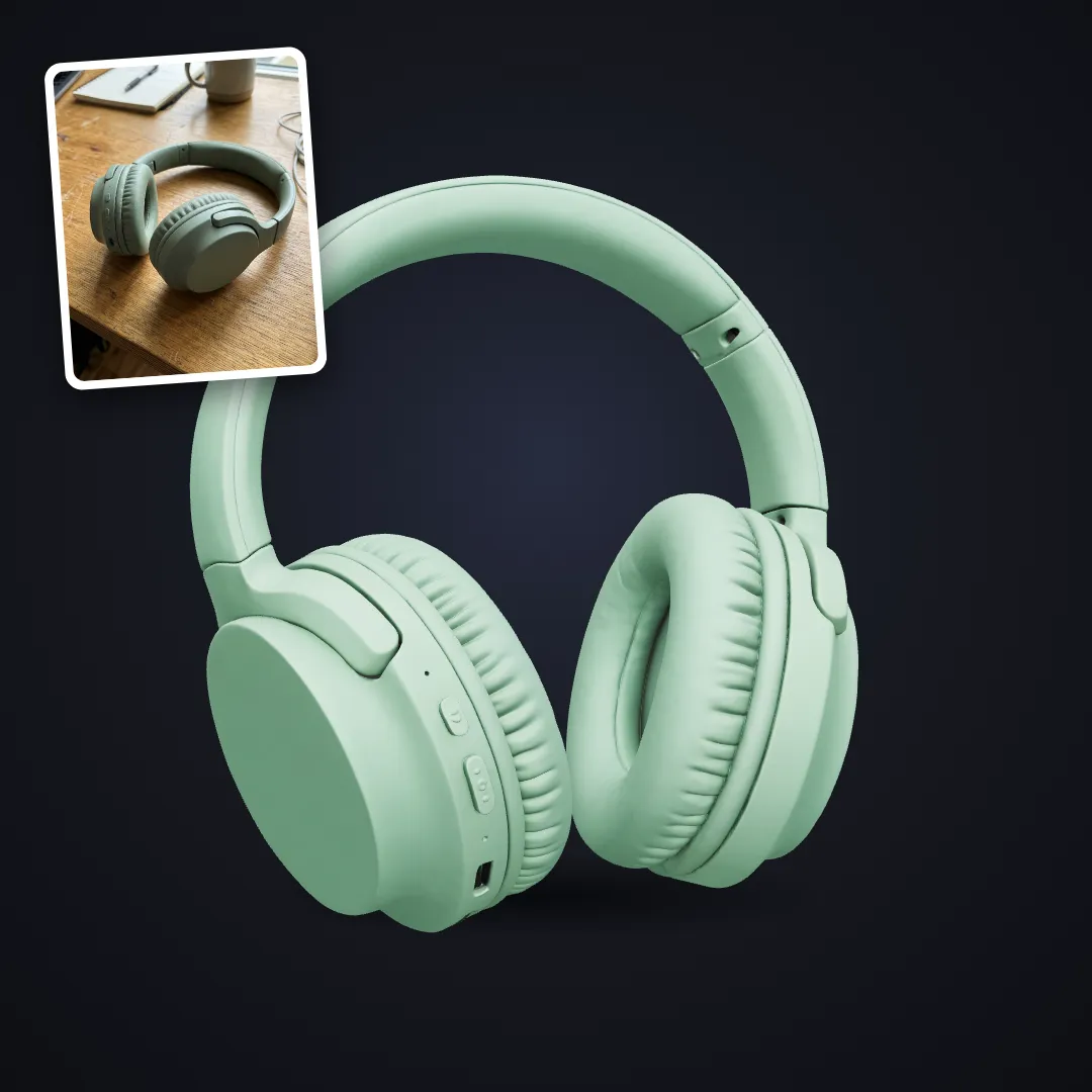 Product Photo to 3D: Headphones photo to 3D model