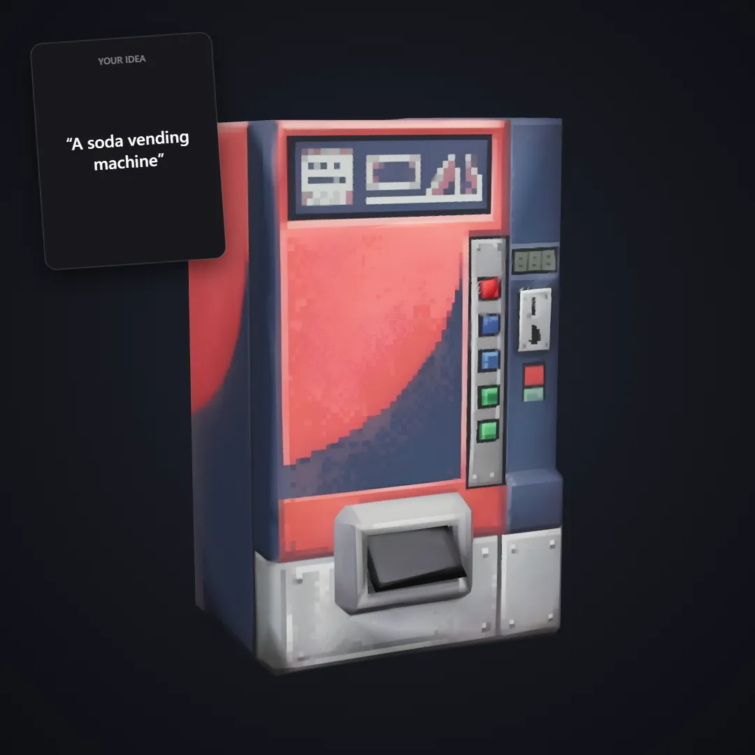 PS1 Retro Prop: PS1-style vending machine