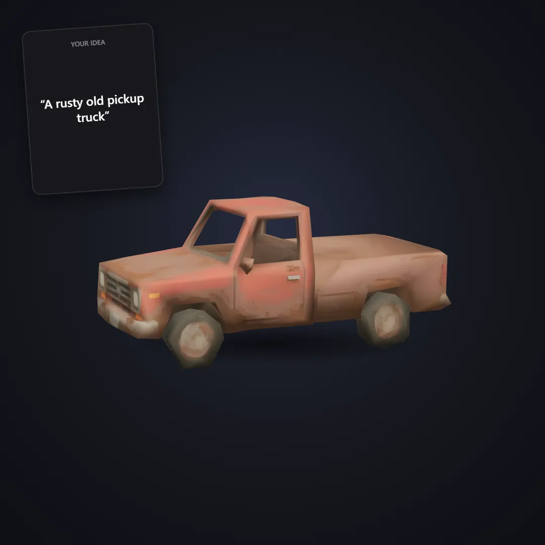 PS1-style pickup truck