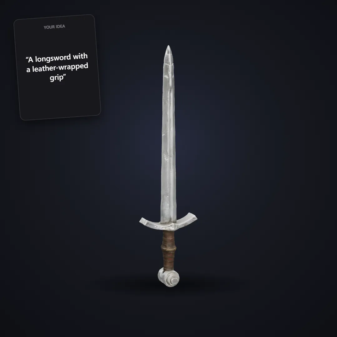 Realistic Weapon: example result
