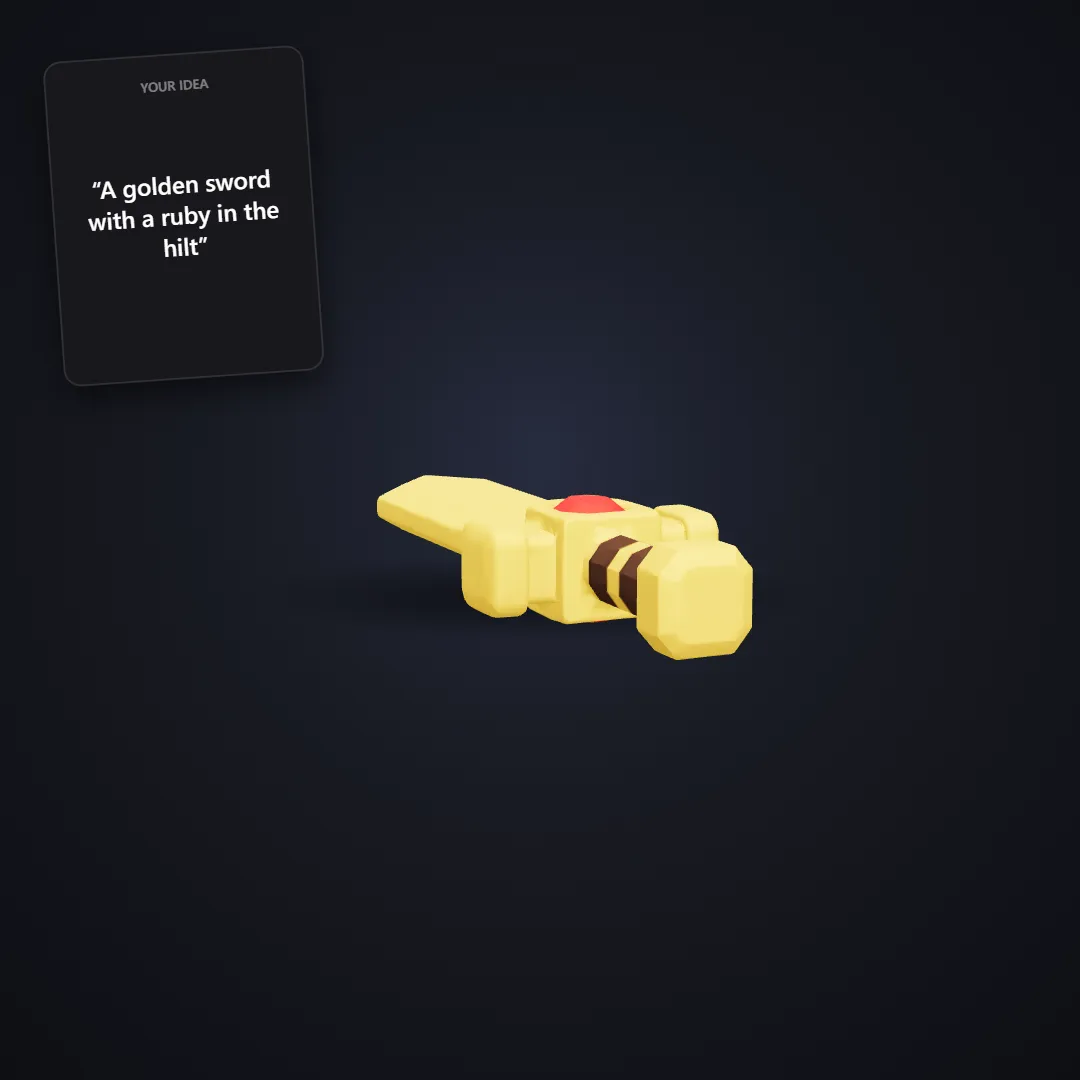 Roblox Prop: Roblox golden sword