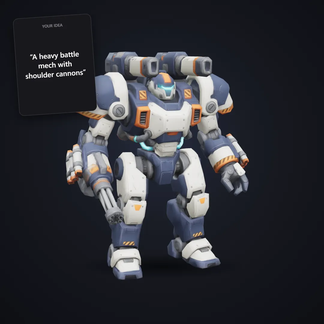 Stylized Robot & Mech: example result