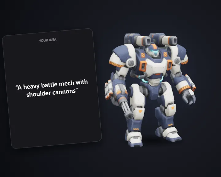 Stylized Robot & Mech: Turn an idea or sketch into a 3D robot or mech