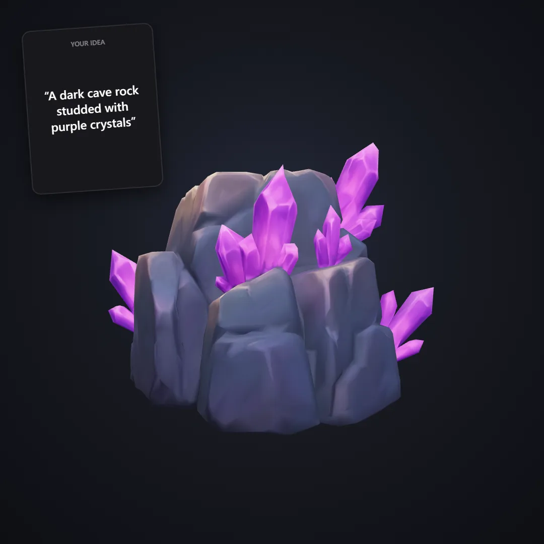 Crystal cave rock