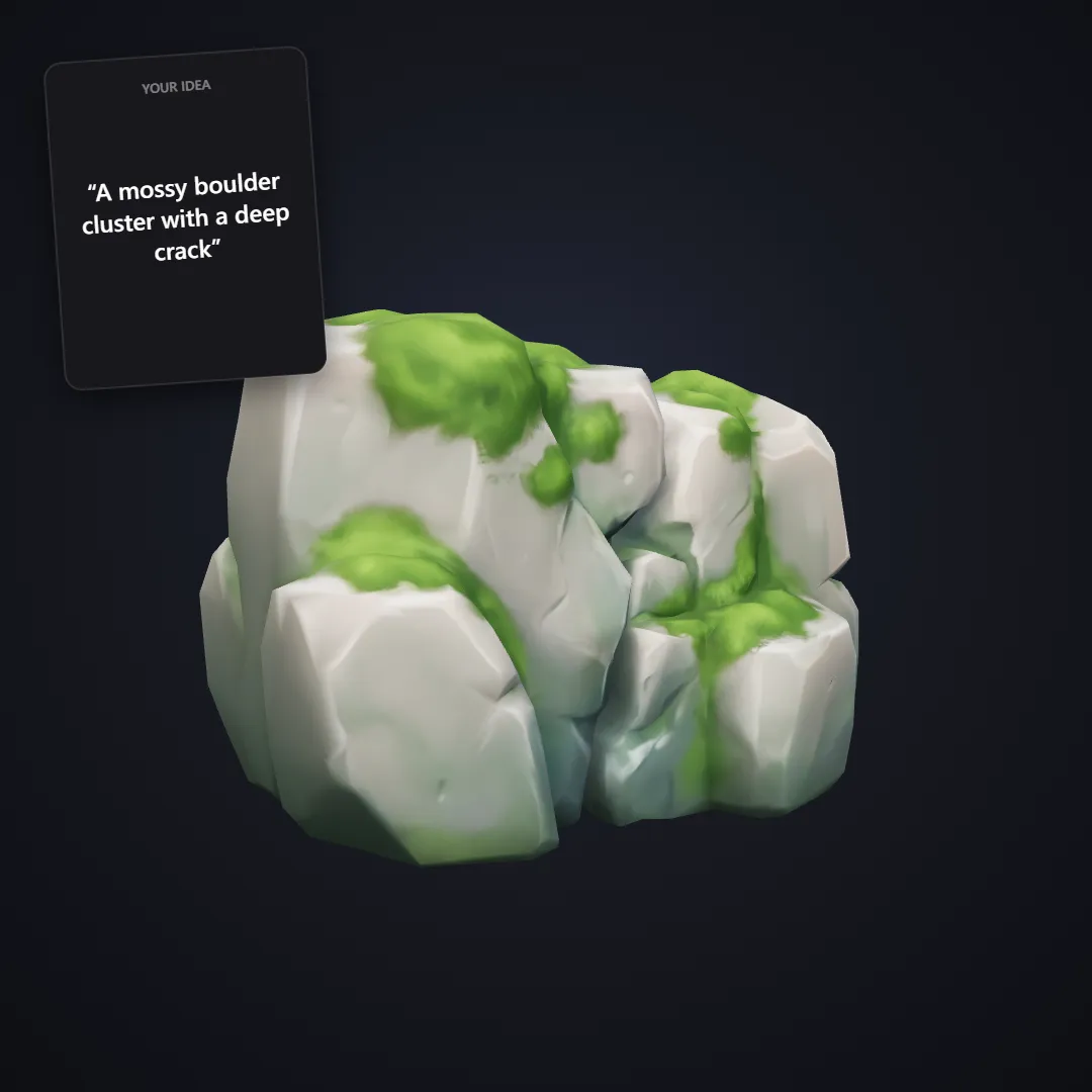 Stylized Rocks & Cliffs: example result
