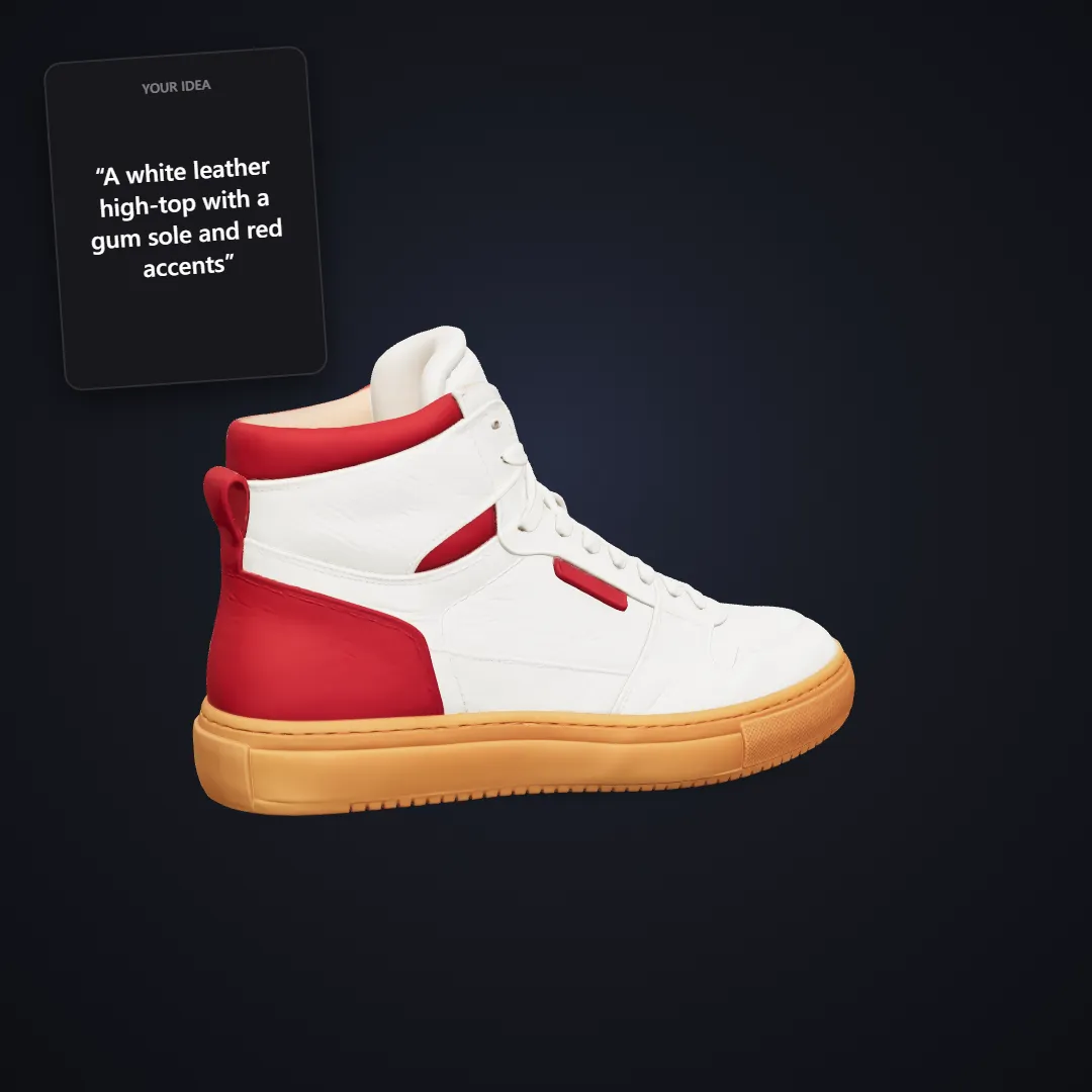 Sneaker Designer: Leather high-top sneaker
