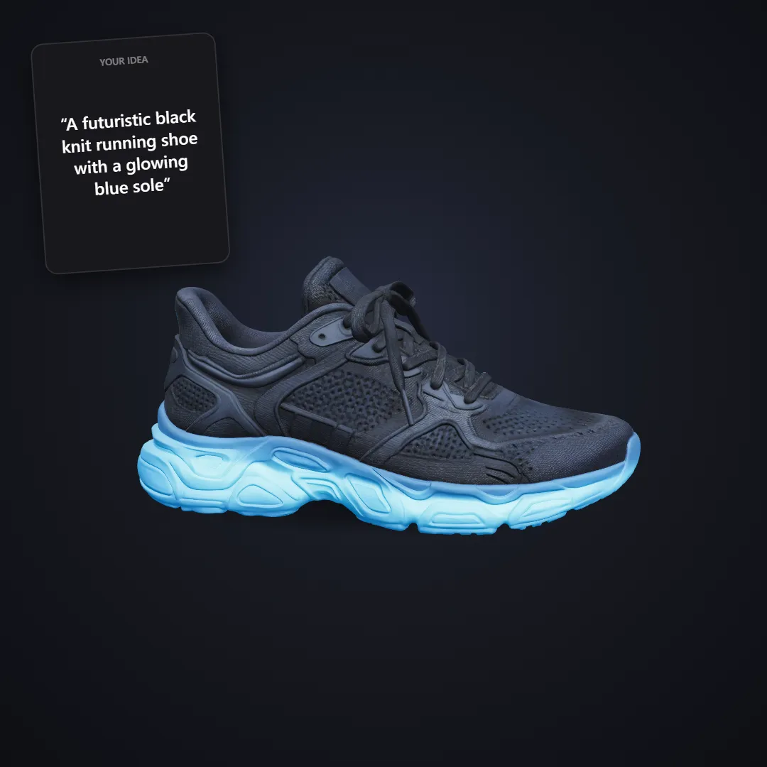 Knit running shoe