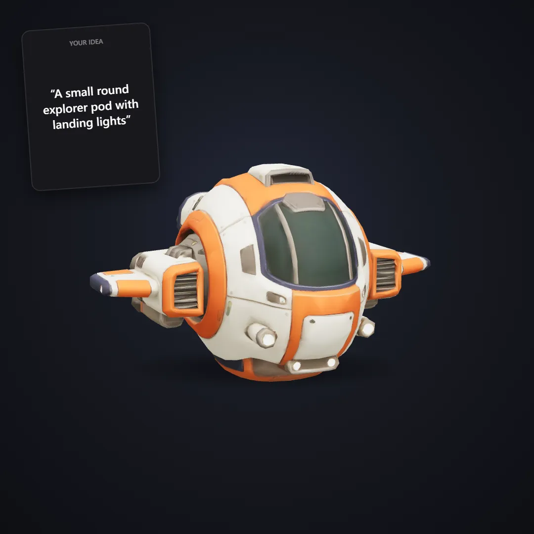 Explorer pod spaceship
