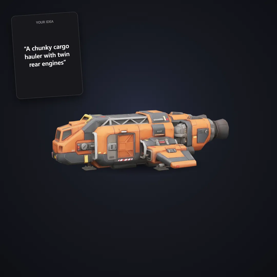 Stylized Spaceship: example result