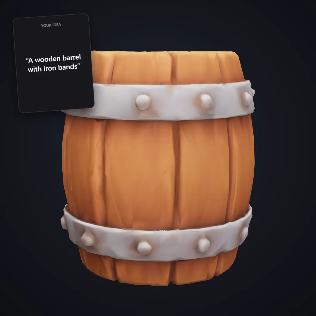 Stylized Hand-Painted Prop: Hand-painted barrel